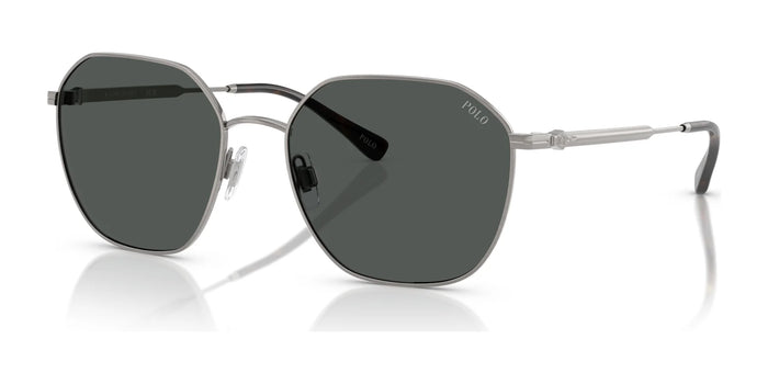 Polo PH3160 Sunglasses | Size 56 / Brushed Gunmetal Metal / Dark Grey (3N 12.4%) №926687