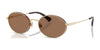 Polo PH3162 Sunglasses | Size 53 / Shiny Pale Gold / Dark Brown (3N 13.3%) №928673