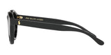 Black Polo PH4149 sunglasses, size 49, display the "Polo" logo in gold on the arm. They feature polarized lenses for complete UV protection and are set against a white background.