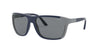 Polo PH4155 Sunglasses / Matte Grey / Rubber Navy Blue №581087 / Light Grey (2N 19%) / Size 62