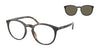 Polo PH4183U Eyeglasses with Sun-clips / Matte Havana / Dark Green (0N 91.4%) №5057/3 / Size 50