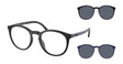 Polo PH4183U Eyeglasses with Sun-clips Matte Black / Grey Blue