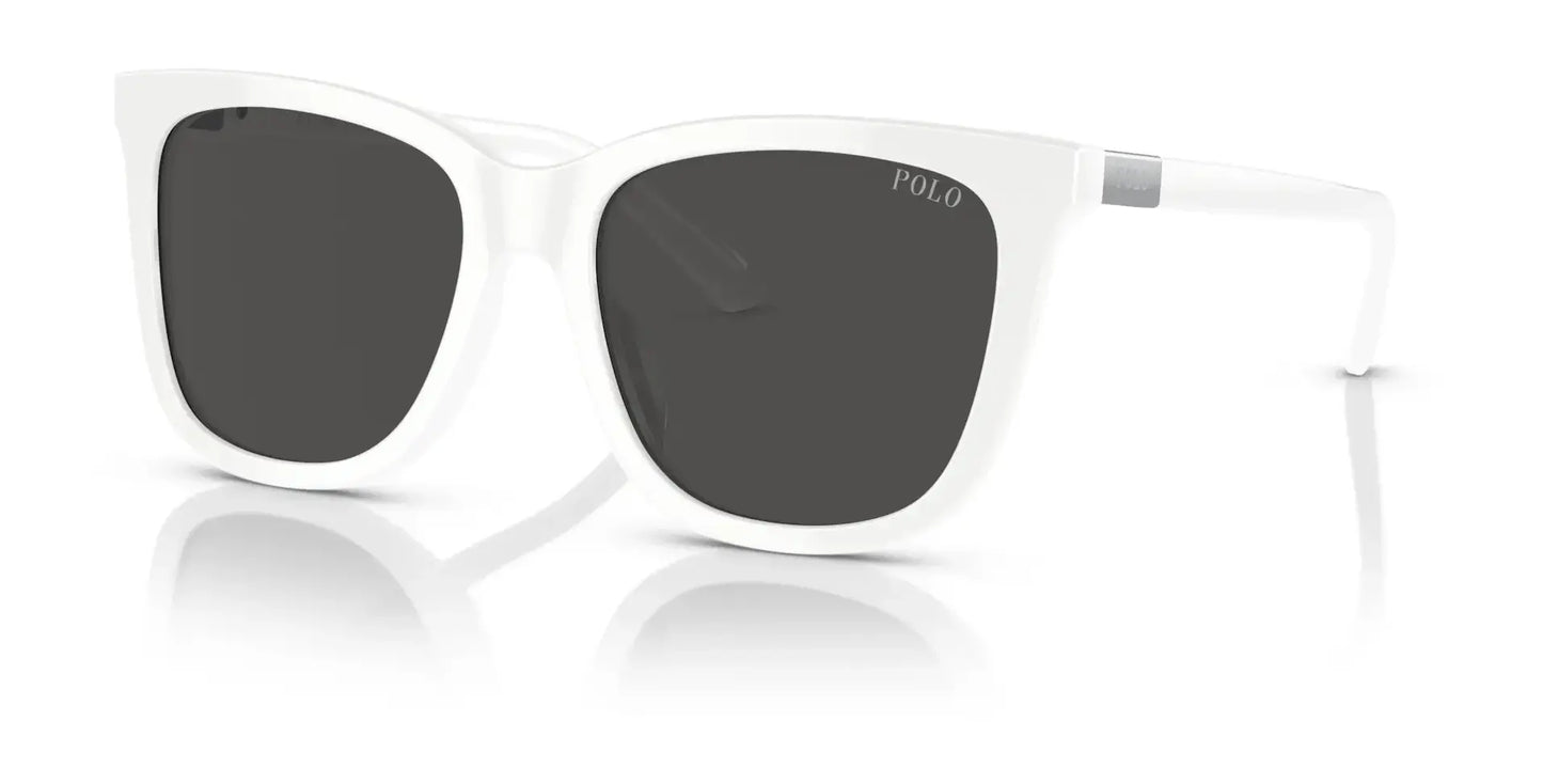 Polo PH4201U Sunglasses Shiny White / Dark Grey
