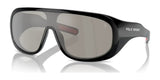 Polo PH4215U Sunglasses Shiny Black / Light Grey Mirror Silver