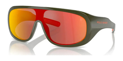 Polo PH4215U Sunglasses Shiny Olive / Orange Mirror Red