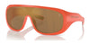 Polo PH4215U Sunglasses | Size 138 / Shiny Orange / Brown Mirror Bronze (3N 11.7%) №6100F9