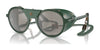Polo PH4216QU Sunglasses | Size 52 / Shiny Green / Light Grey Mirror Silver (3N 15.8%) №5596Z6