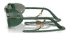 Polo PH4216QU Sunglasses | Size 52 / Shiny Black / Light Grey Mirror Silver (3N 15.8%) №50016G