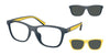 Polo PH4228U Eyeglasses with Sun-clips | Size 55 / Matte Navy Blue / Dark Grey (3N 12.4%) №590487