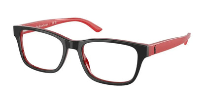 Polo PP8534 Eyeglasses Shiny Black On Red