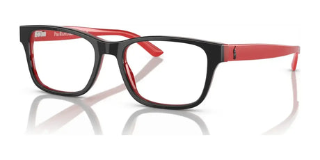 Polo PP8534 Eyeglasses Shiny Black On Red