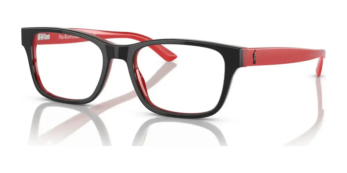 Polo PP8534 Eyeglasses / Shiny Black On Red №1503 / Size 48
