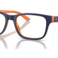 Shiny Blue On Orange №6144