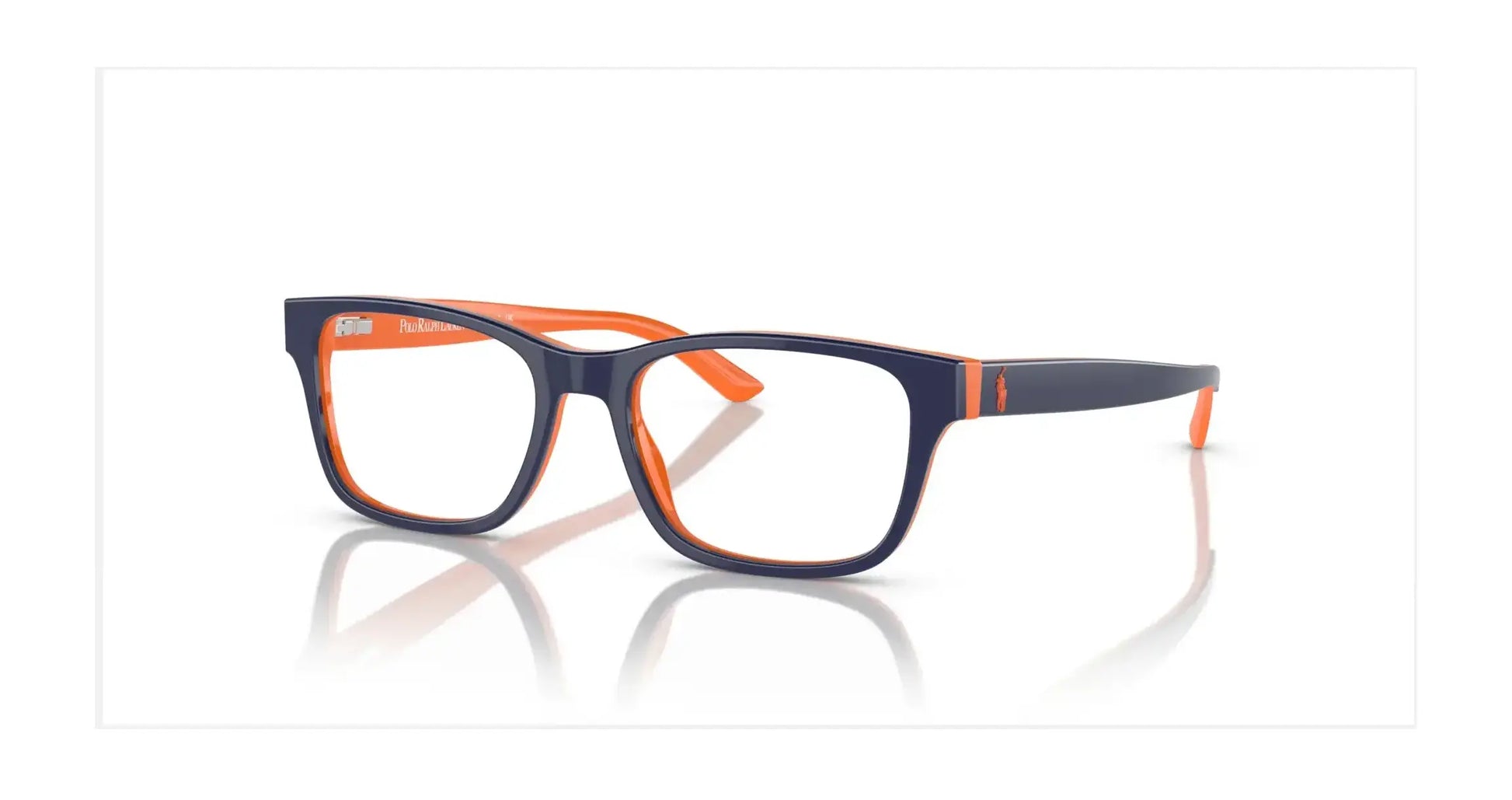 Polo PP8534 Eyeglasses Shiny Blue On Orange