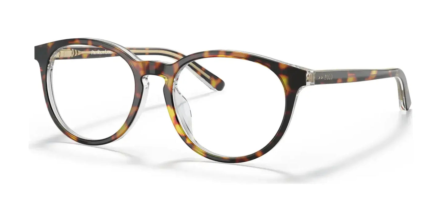 Polo PP8544U Eyeglasses Shiny Dark Havana On Crystal