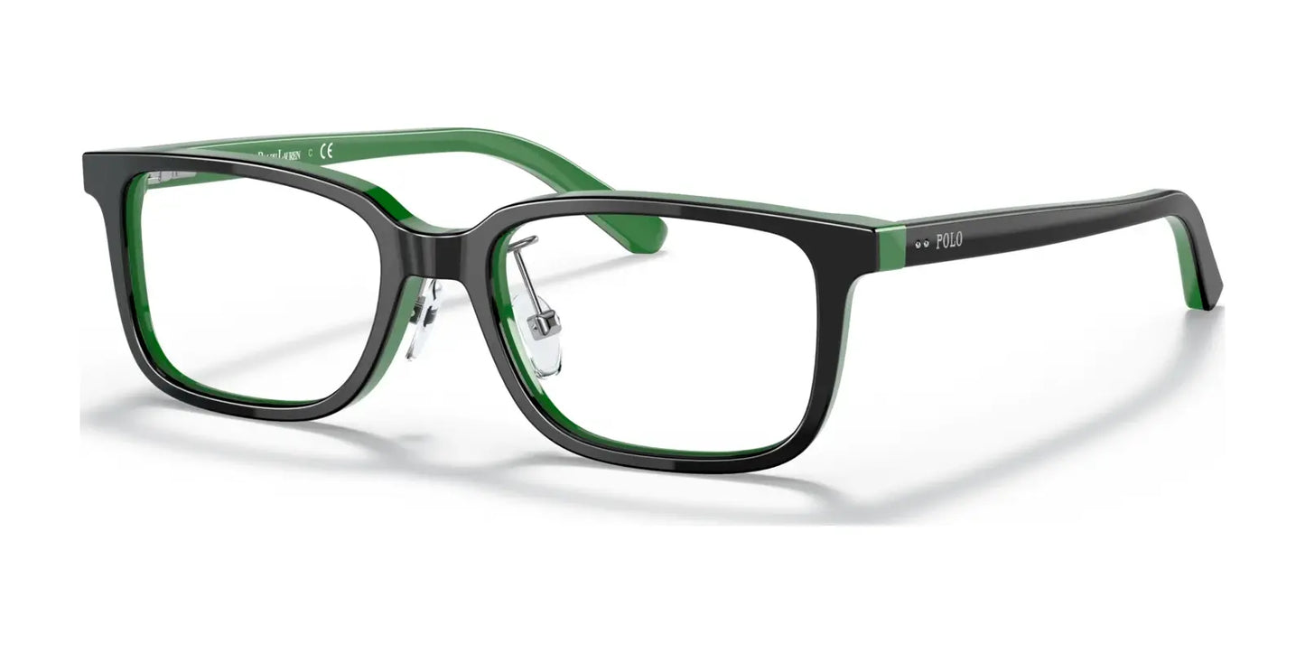 Polo PP8545 Eyeglasses Shiny Black On Green