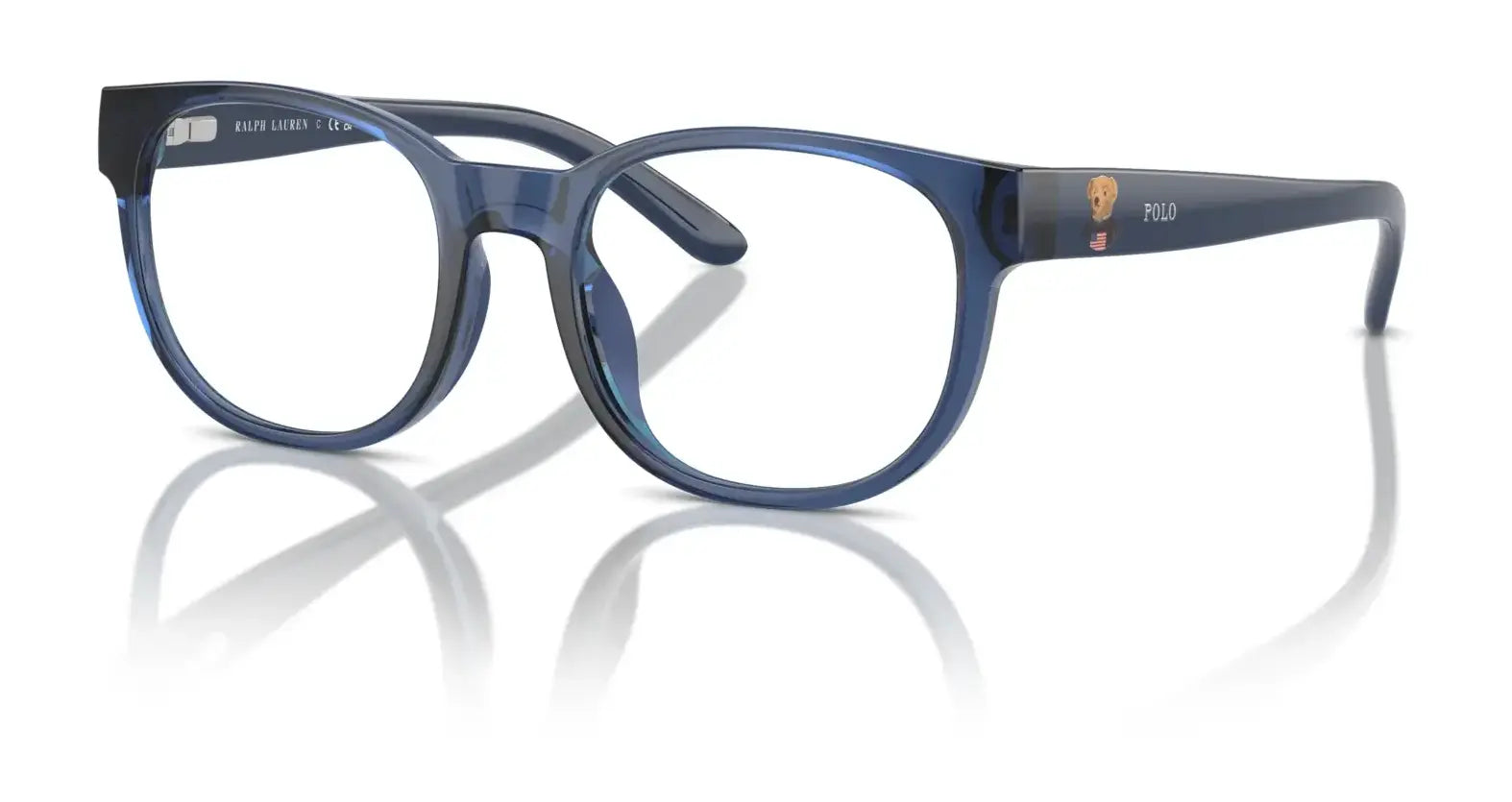 Polo PP8549U Eyeglasses Shiny Transparent Dark Blue