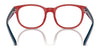 Polo PP8549U Eyeglasses / Shiny Transparent Dark Blue №5717 / Size 43