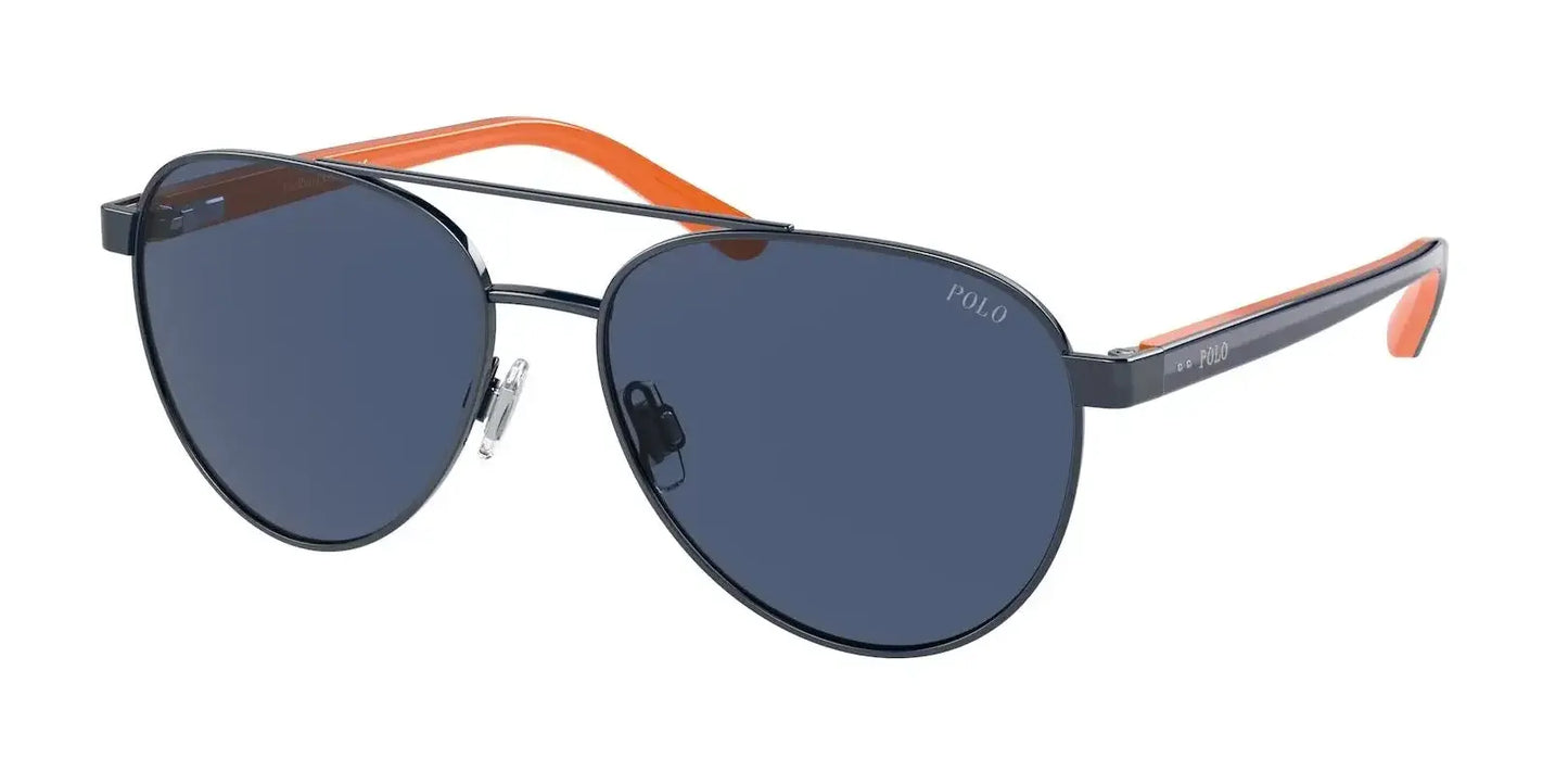Polo PP9001 Sunglasses Shiny Navy Blue / Dark Blue