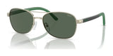 Polo PP9002 Sunglasses Shiny Pale Gold / Dark Green