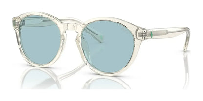 Polo PP9505U Sunglasses Shiny Transparent Pinot Grey / Light Azure