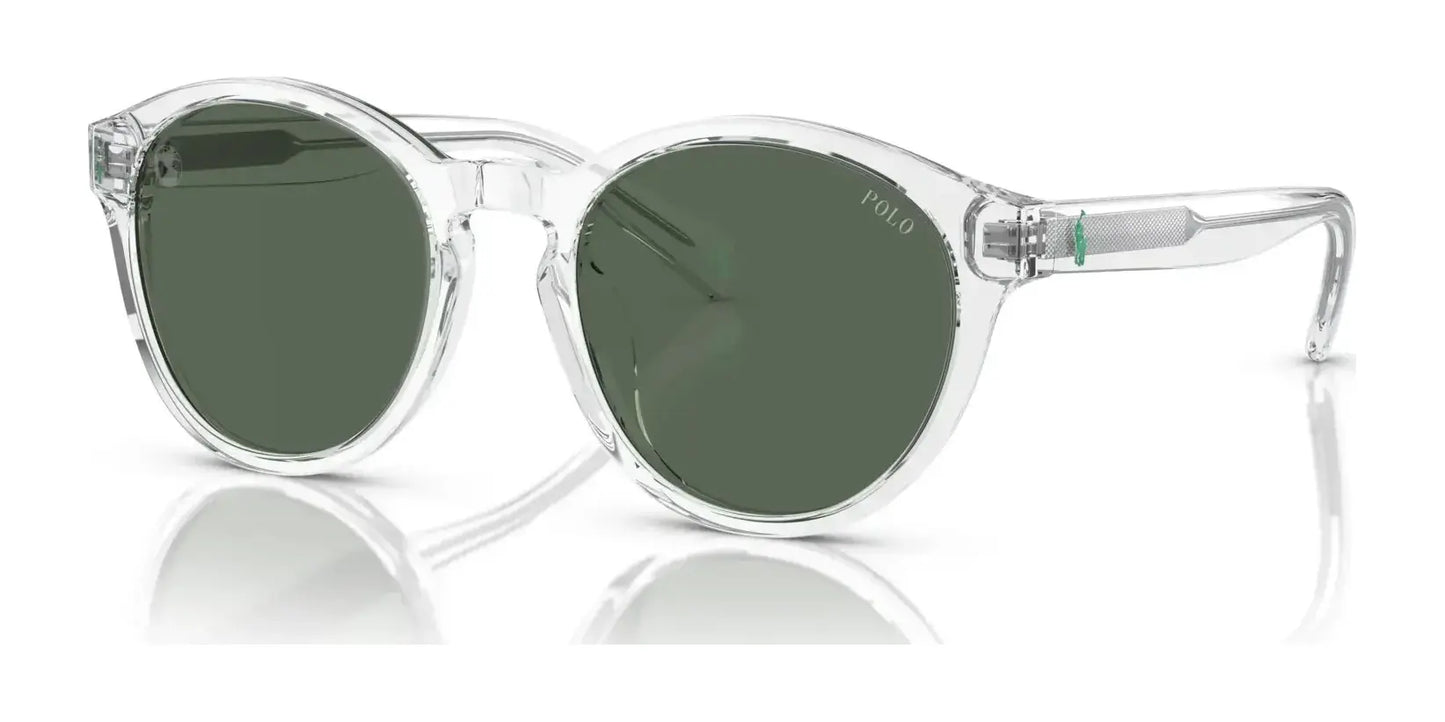 Polo PP9505U Sunglasses Shiny Crystal / Dark Green