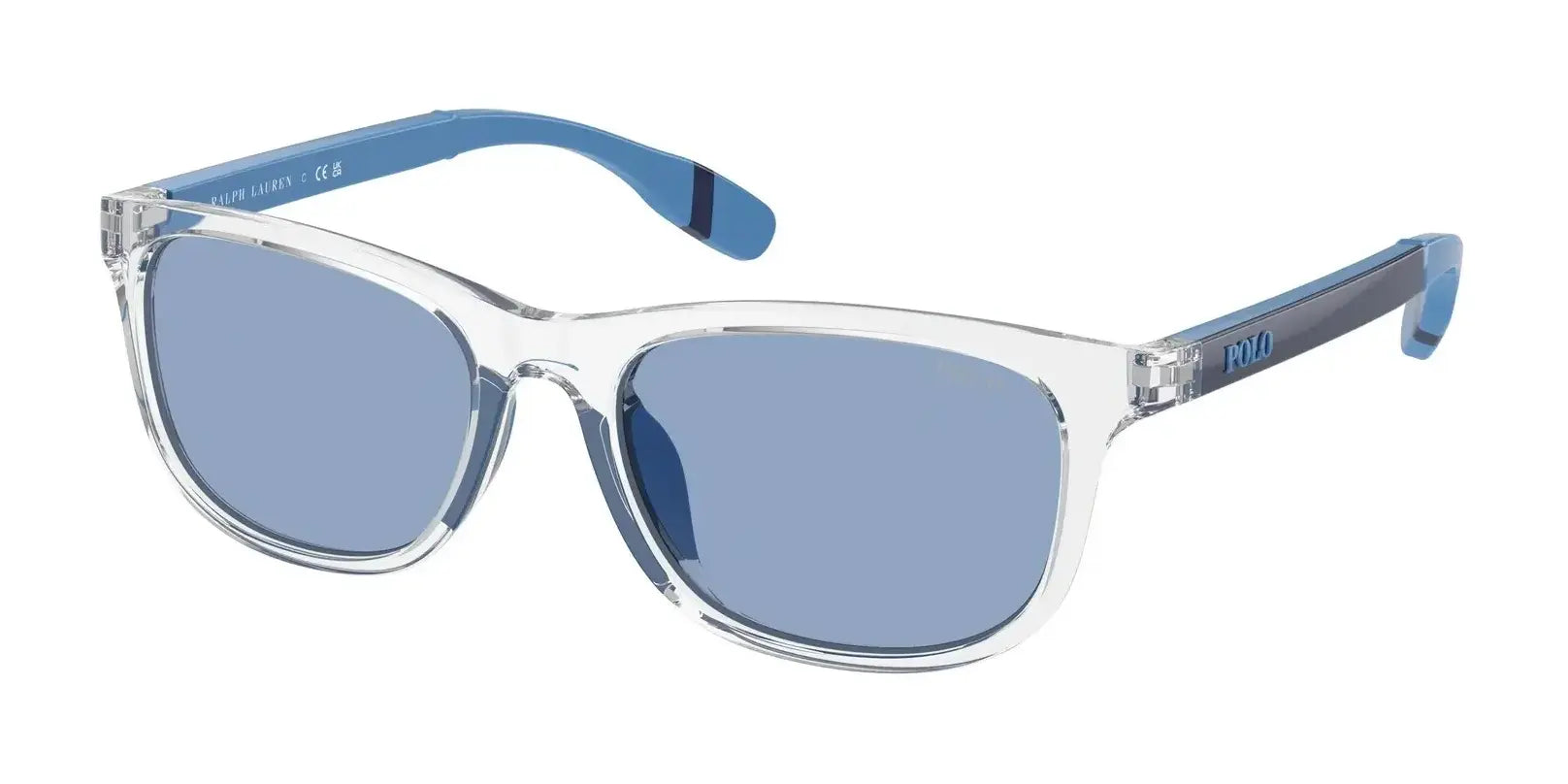 Polo PP9507U Sunglasses Shiny Crystal / Light Blue