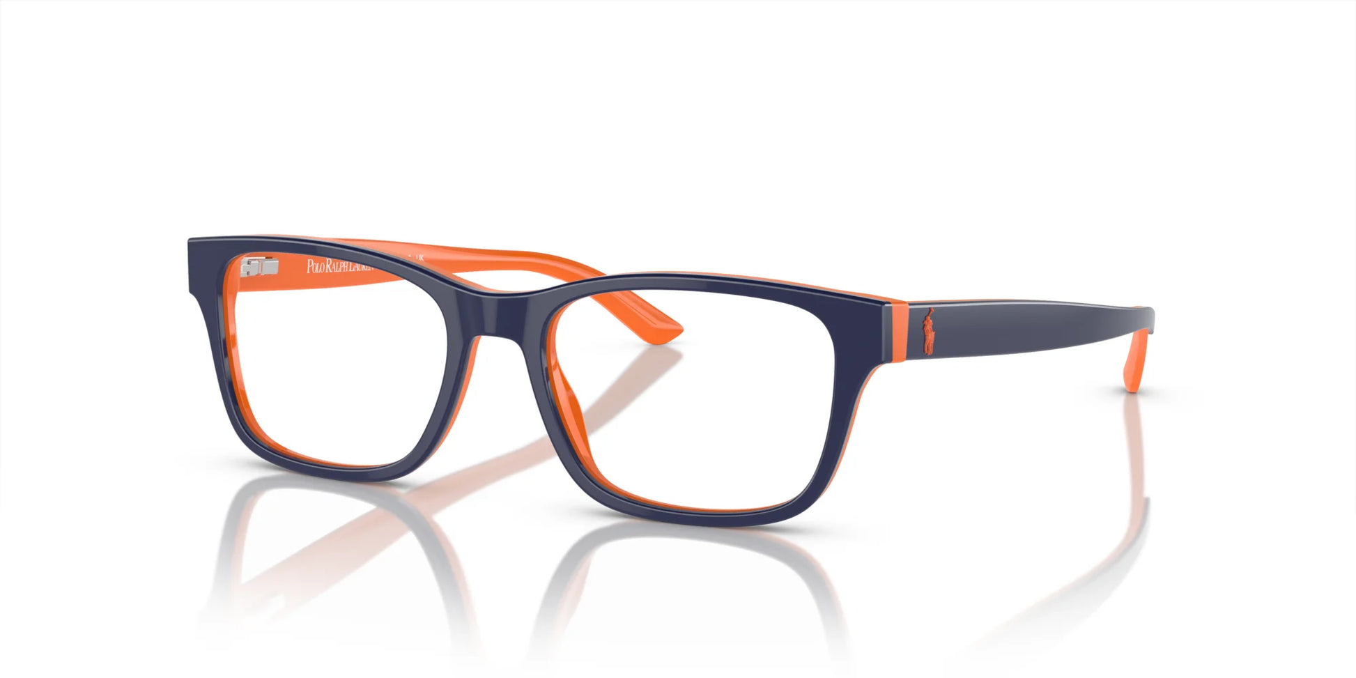 Polo PP8534 Eyeglasses Shiny Blue On Orange