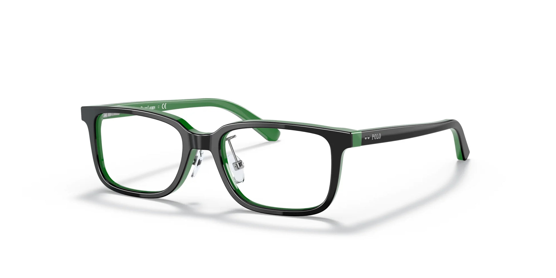 Polo PP8545 Eyeglasses Shiny Black On Green