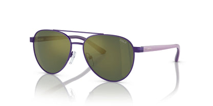 Polo PP9001 Sunglasses Shiny Purple / Dark Green Mirror Petrol