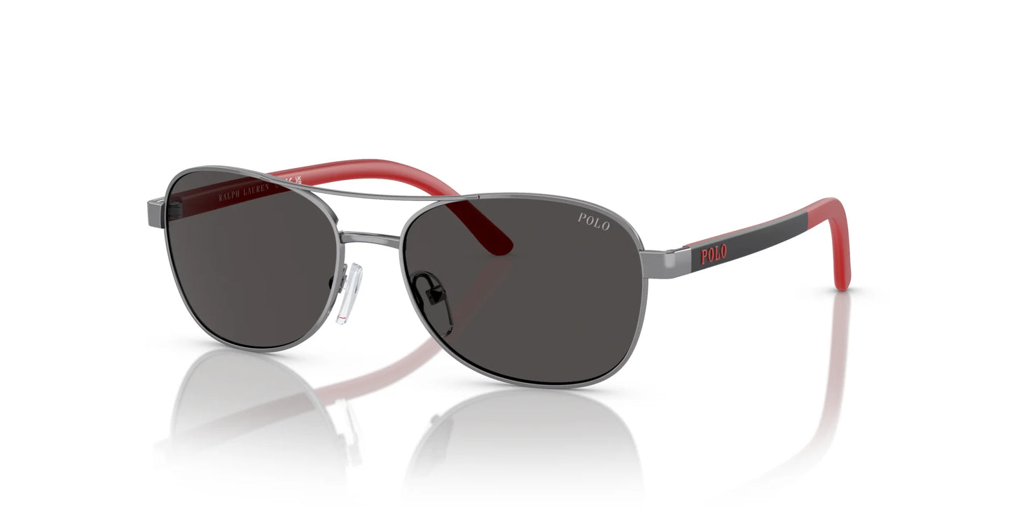 Polo PP9002 Sunglasses Shiny Gunmetal / Dark Grey