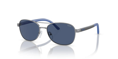 Polo PP9002 Sunglasses Shiny Gunmetal / Dark Blue