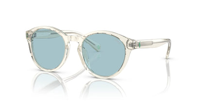 Polo PP9505U Sunglasses Shiny Transparent Pinot Grey / Light Azure