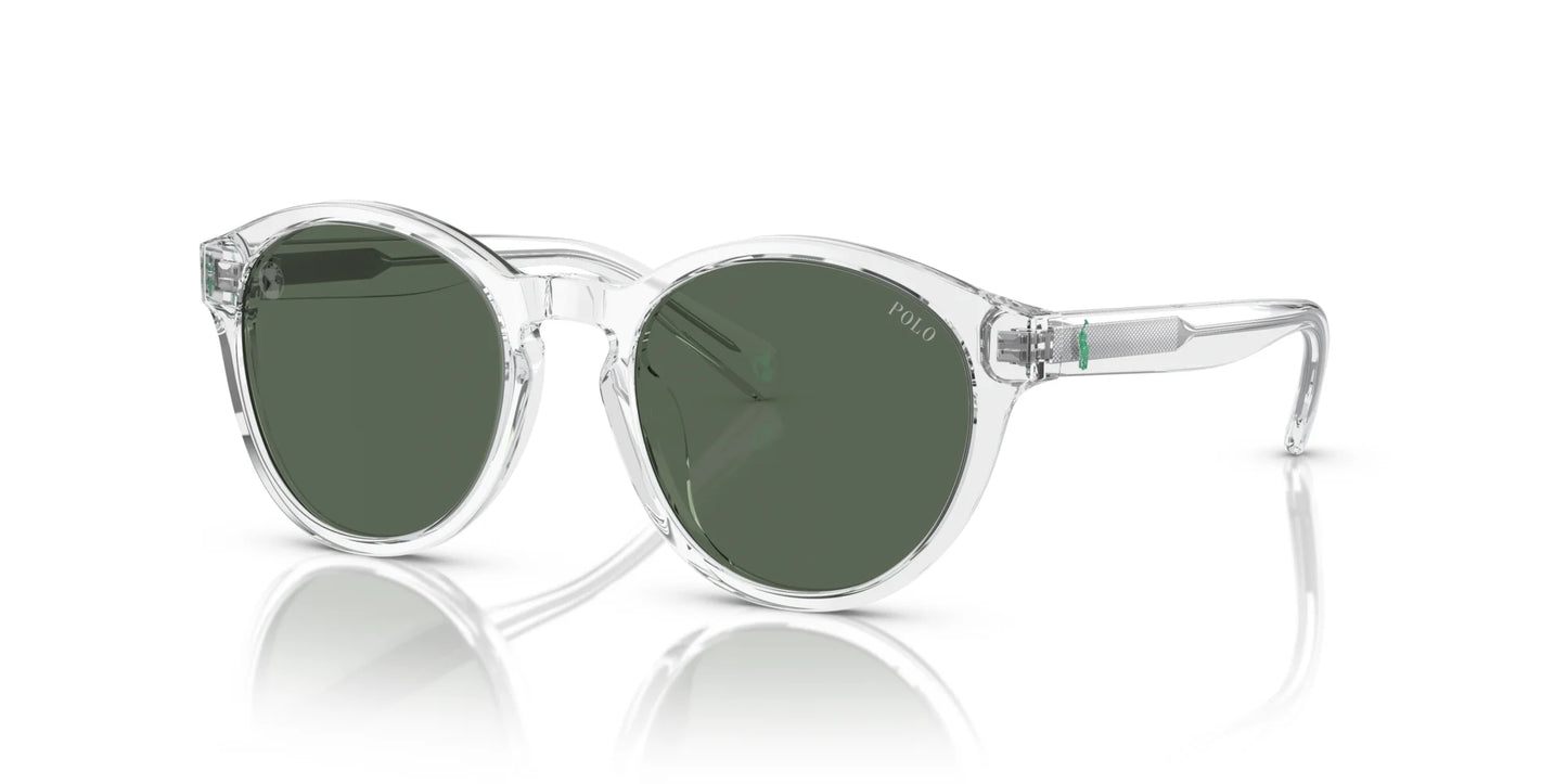 Polo PP9505U Sunglasses Shiny Crystal / Dark Green