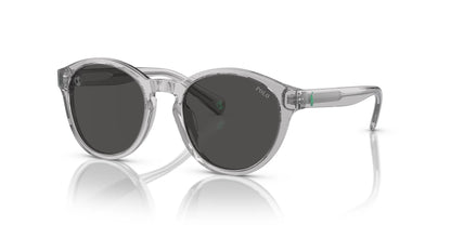 Polo PP9505U Sunglasses Shiny Transparent Grey / Dark Grey