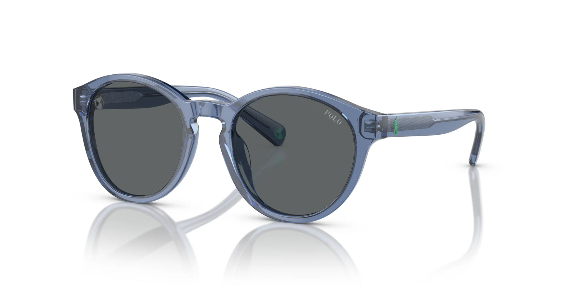 Polo PP9505U Sunglasses Shiny Transparent Blue / Light Grey