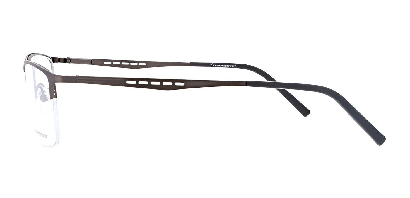 The Preferred Stock BOND Eyeglasses by Preferred Stock boast a side profile of chic, rimless rectangular lenses with slender metal arms and adjustable temple tips for an ideal fit.