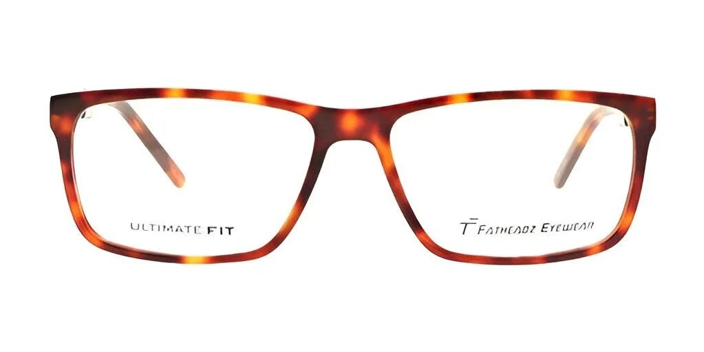 With a tortoise-patterned rectangular frame and "Ultimate Fit" printed on the lenses, the Preferred Stock MOMENTUM Eyeglasses in Size 59 combine classic style with modern flair.