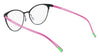 Pure P5012 Eyeglasses / Matte Black / Gold / Size 52