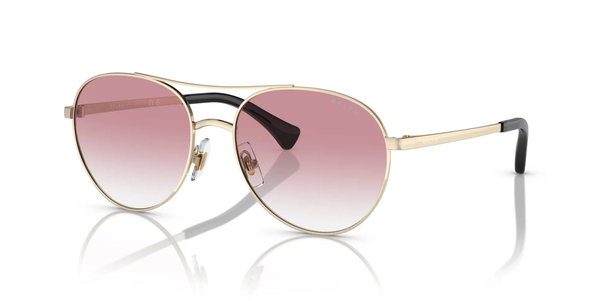 Ralph RA4135 Sunglasses Shiny Pale Gold / Pink Gradient