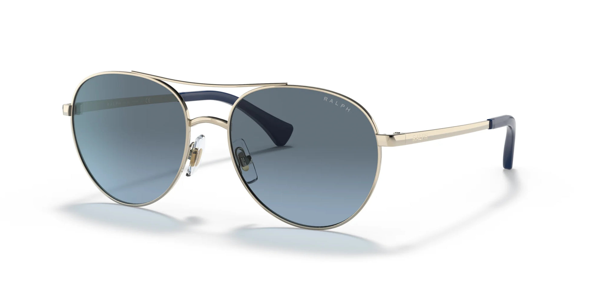 Ralph RA4135 Sunglasses Shiny Pale Gold / Gradient Blue