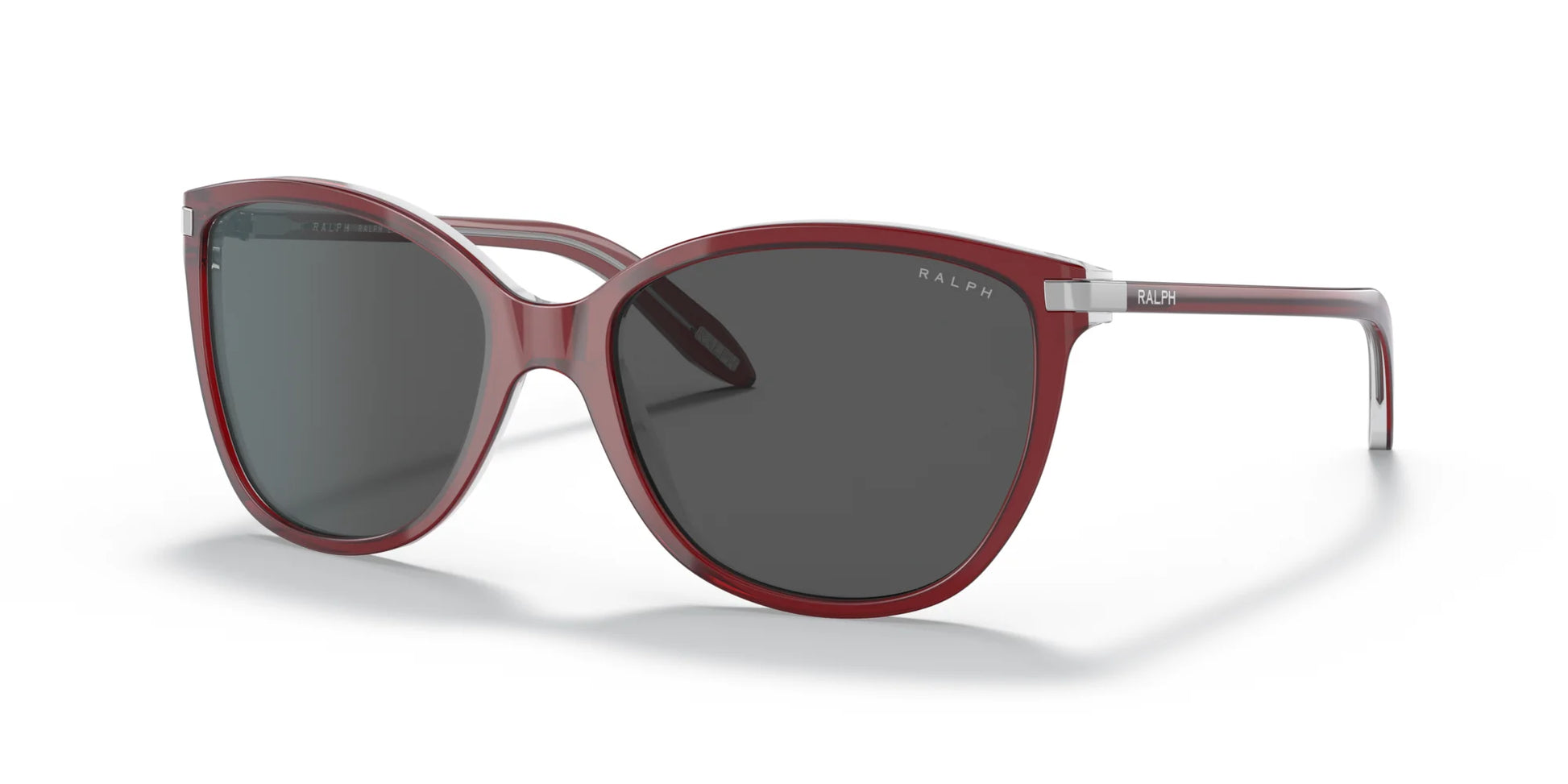 Ralph RA5160 Sunglasses Shiny Red On Crystal / Grey