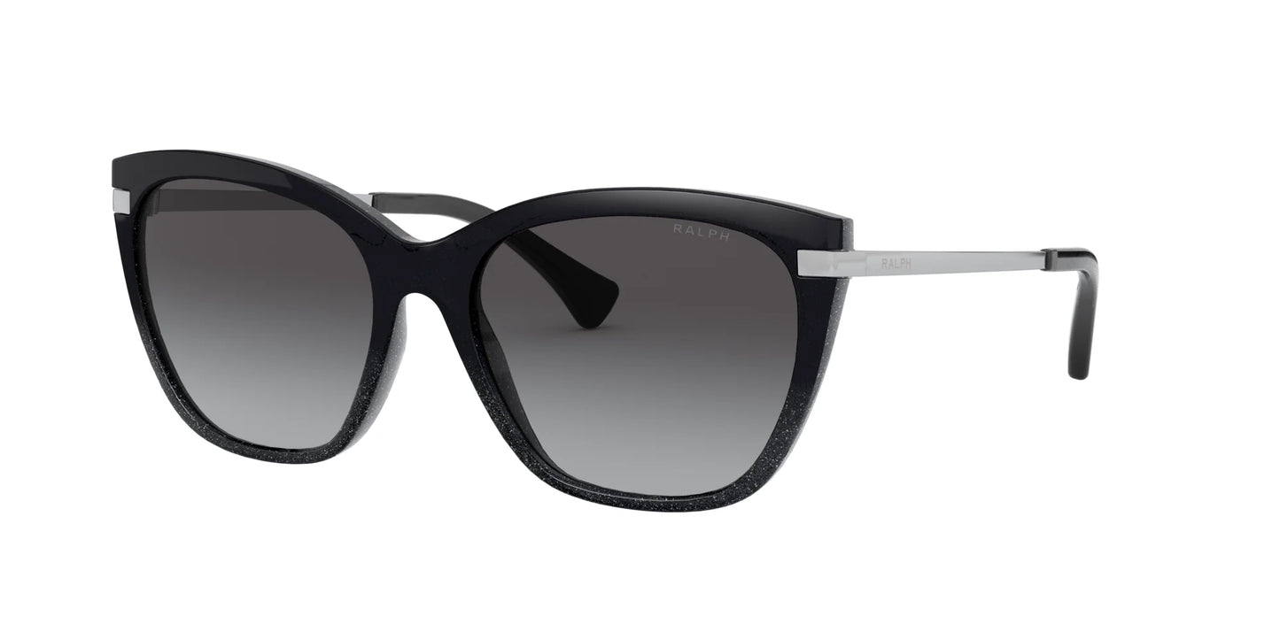 Ralph RA5267 Sunglasses Black Glitter / Grey Gradient