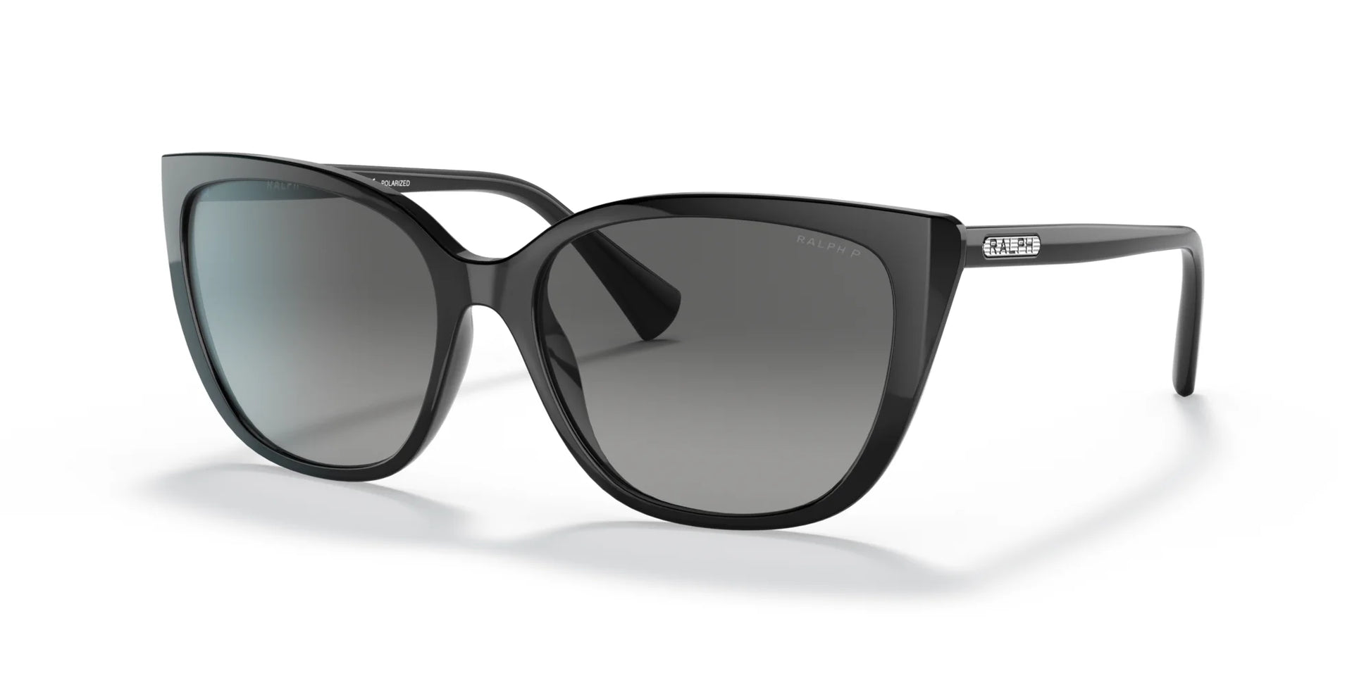 Ralph RA5274 Sunglasses Shiny Black / Polarized Gradient Grey