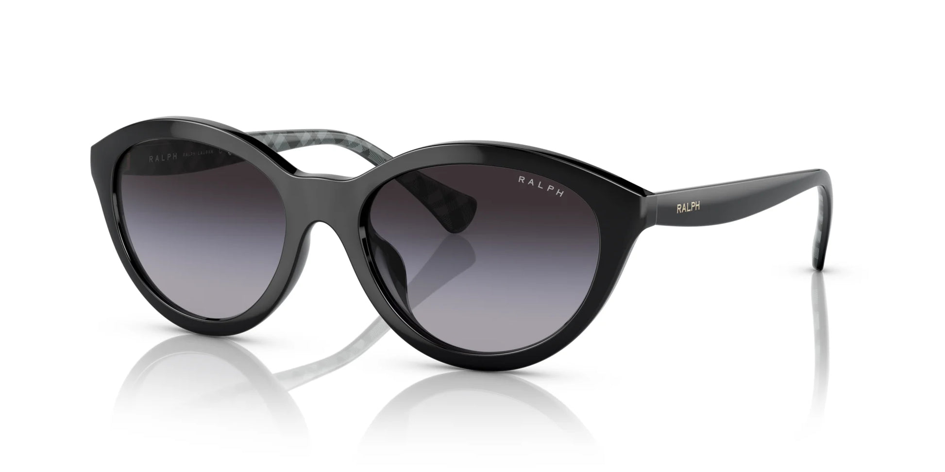 Ralph RA5295U Sunglasses Shiny Black / Gradient Grey