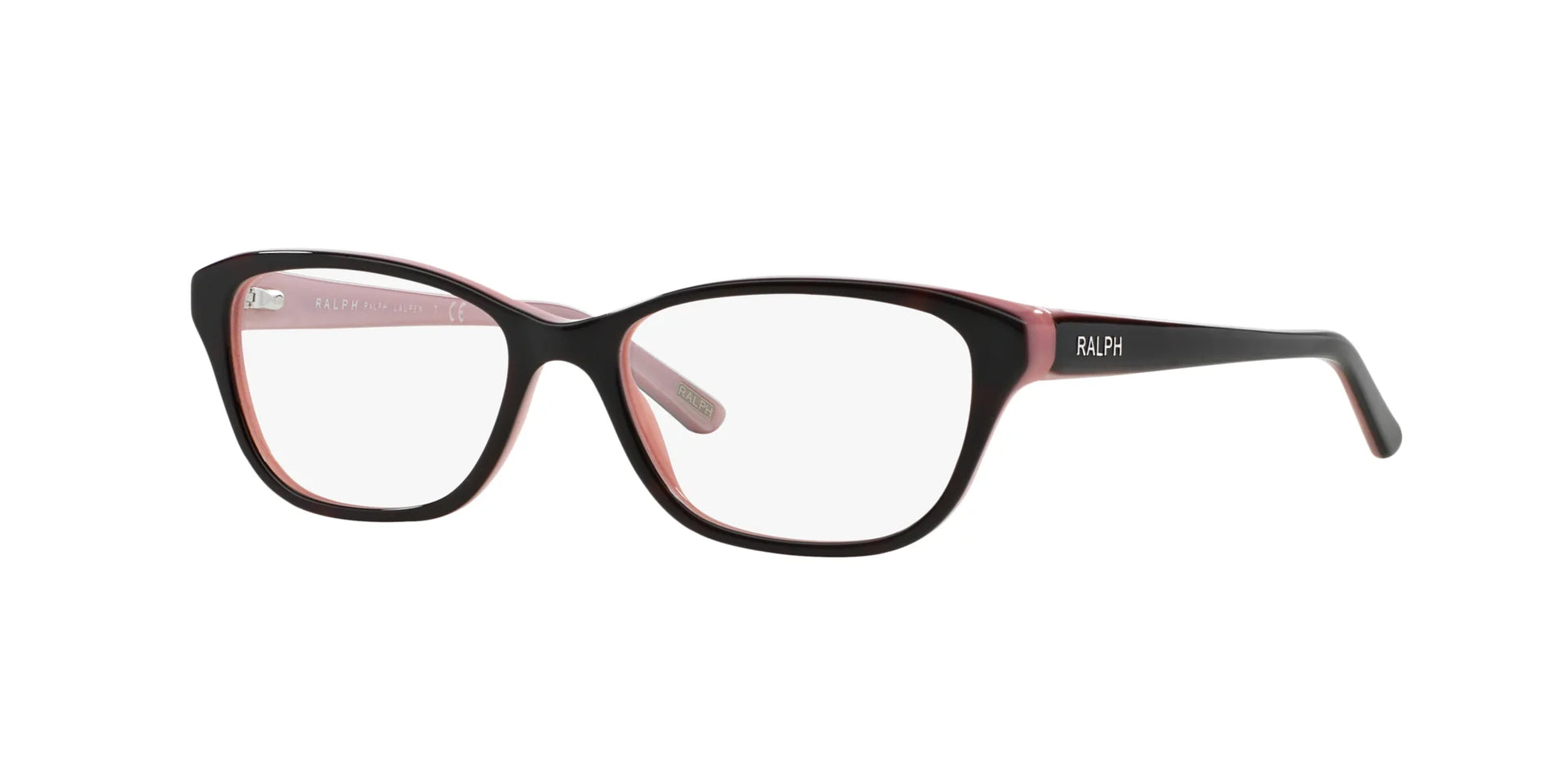 Ralph RA7020 Eyeglasses Shiny Dark Havana On Pink