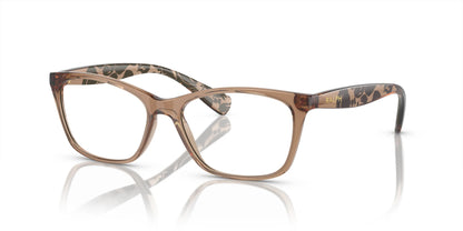 Ralph RA7071 Eyeglasses Shiny Trasparent Brown