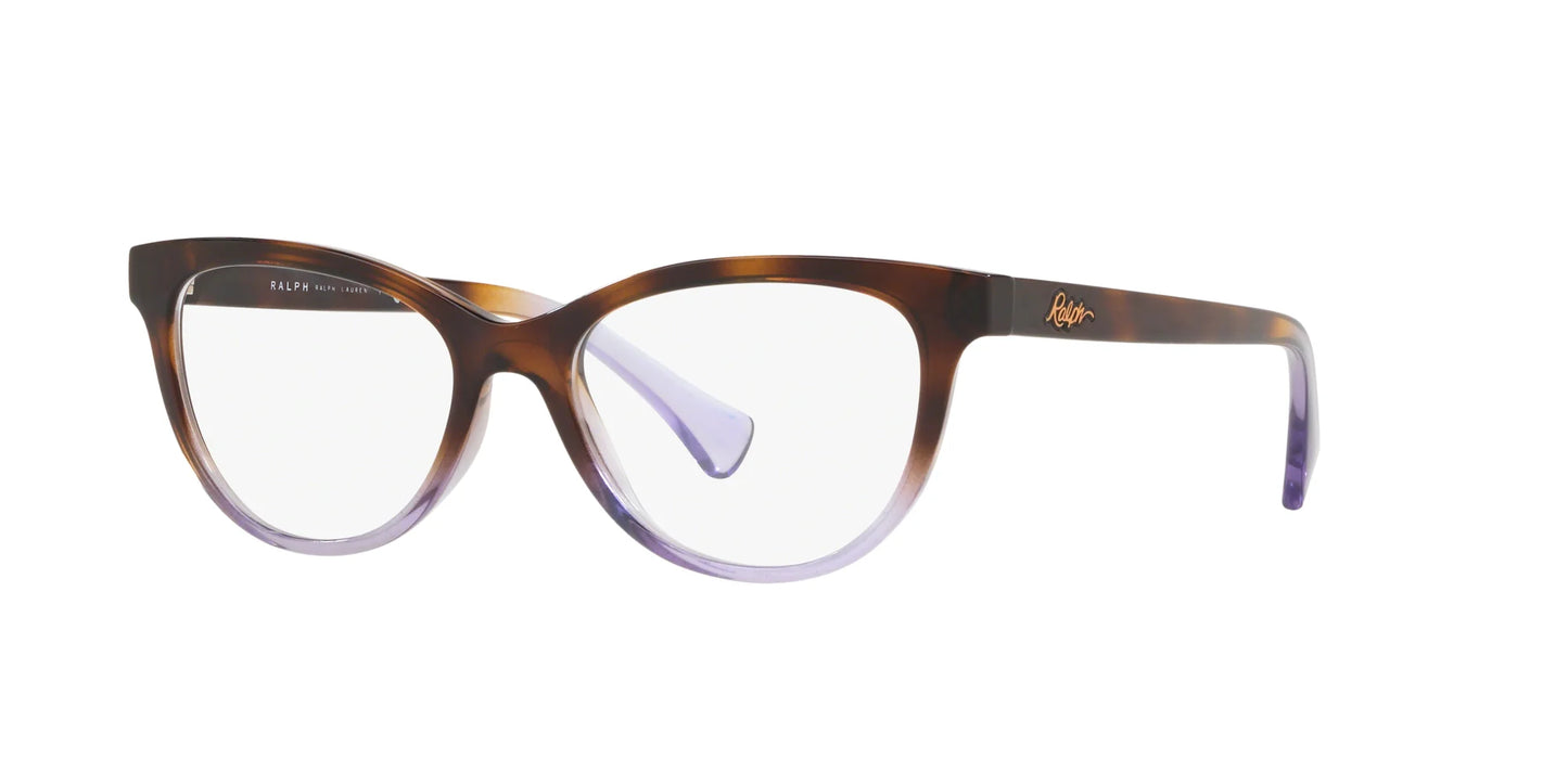Ralph RA7102 Eyeglasses Shiny Havana Grad Trans Violet