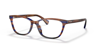 Ralph RA7133U Eyeglasses Striped Brown Blue