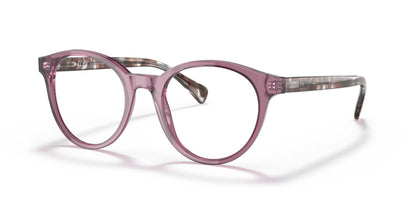 Ralph RA7136 Eyeglasses Shiny Transparent Violet